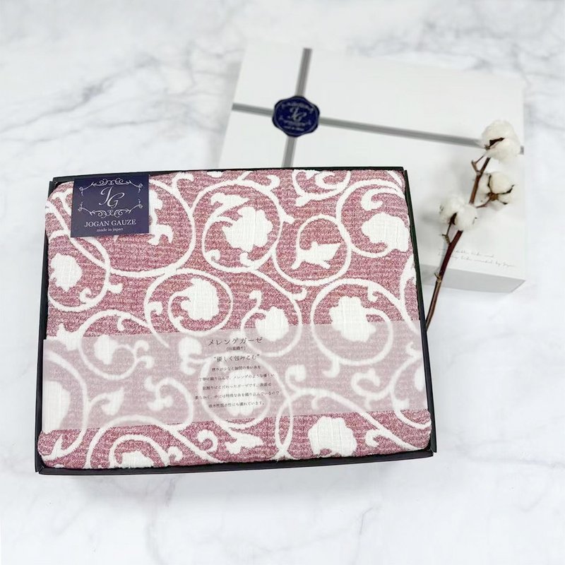 【Jogan】花卉浮雕多重纱被礼盒 |透气舒适|柔软亲肤|送礼推荐 - 被子/毛毯 - 棉．麻 多色