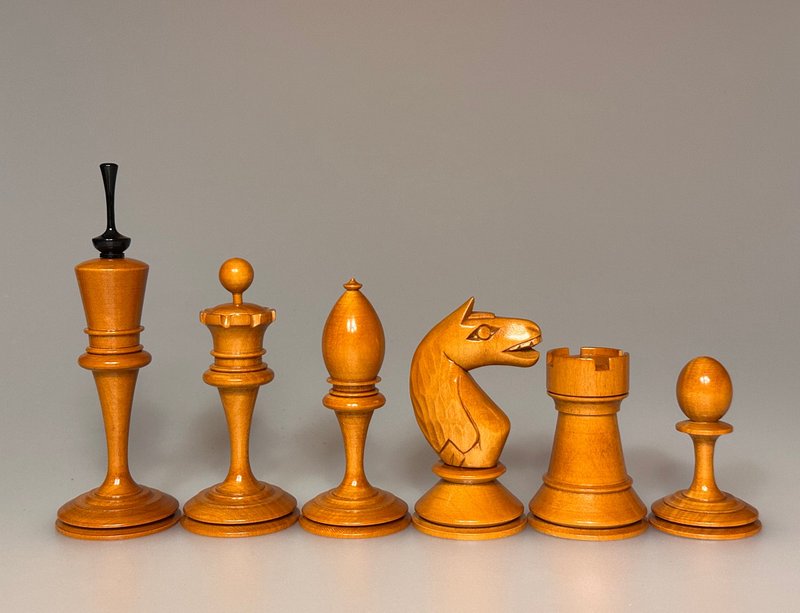苏联 / 俄罗斯西洋棋组 1925-1930年代（复制品） - 桌游/玩具 - 木头 黑色
