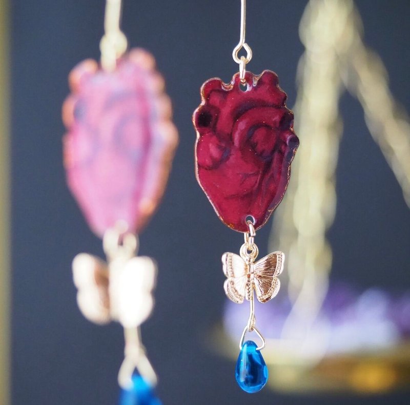 心之泪魂之寄宿 摇曳大圈耳环/耳夹 礼物/赠品 哥特 春天 哥特 黑暗奇幻 魔法 魔女 - 耳环/耳夹 - 塑料 