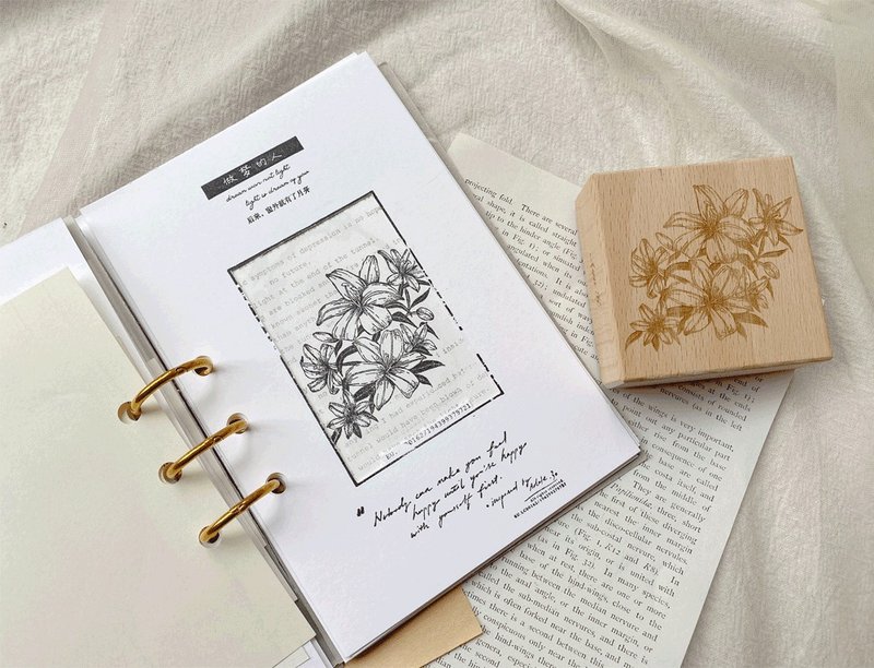 月夕花朝 丛香百合 - 印章/印台 - 其他材质 多色