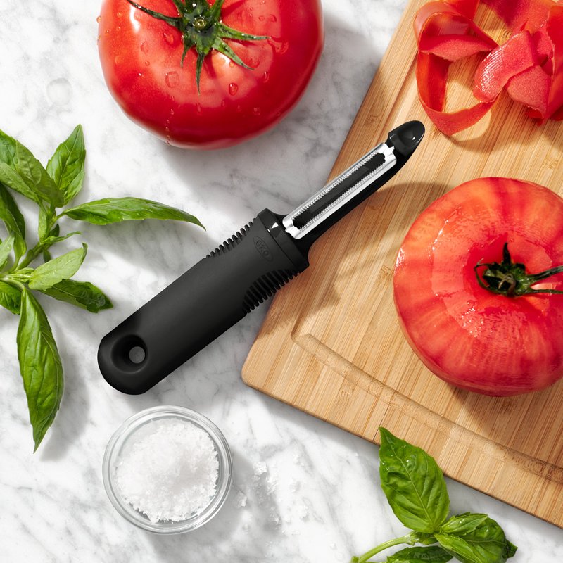 【凉夏备餐】OXO 软皮蔬果削皮器 - 厨房用具 - 不锈钢 黑色