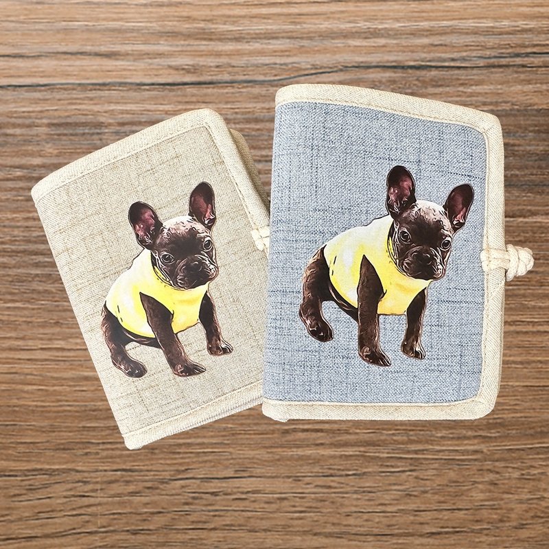 法斗妹珠钱包 - 零钱包 - 棉．麻 