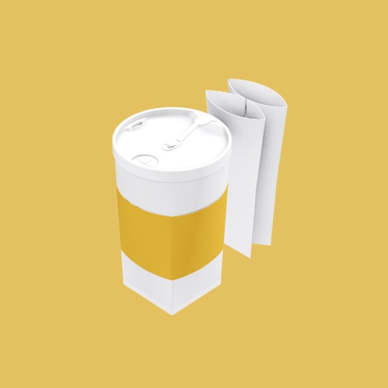 FOFOCUP 台湾创意可折叠16oz折折杯(亮黄) - 其他杯子 - 塑料 黄色