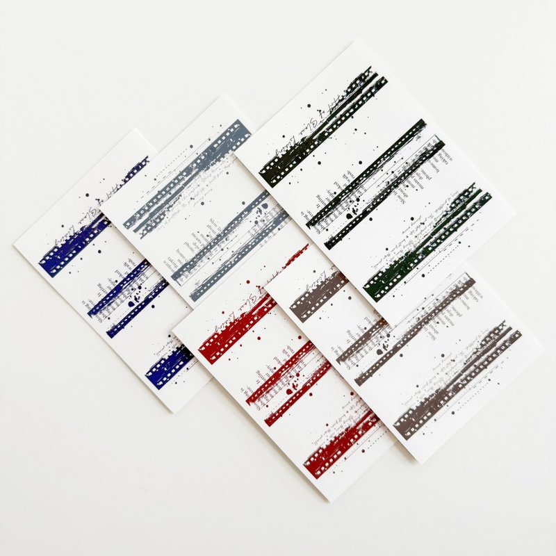 复古文字透明贴纸 - 贴纸 - 纸 