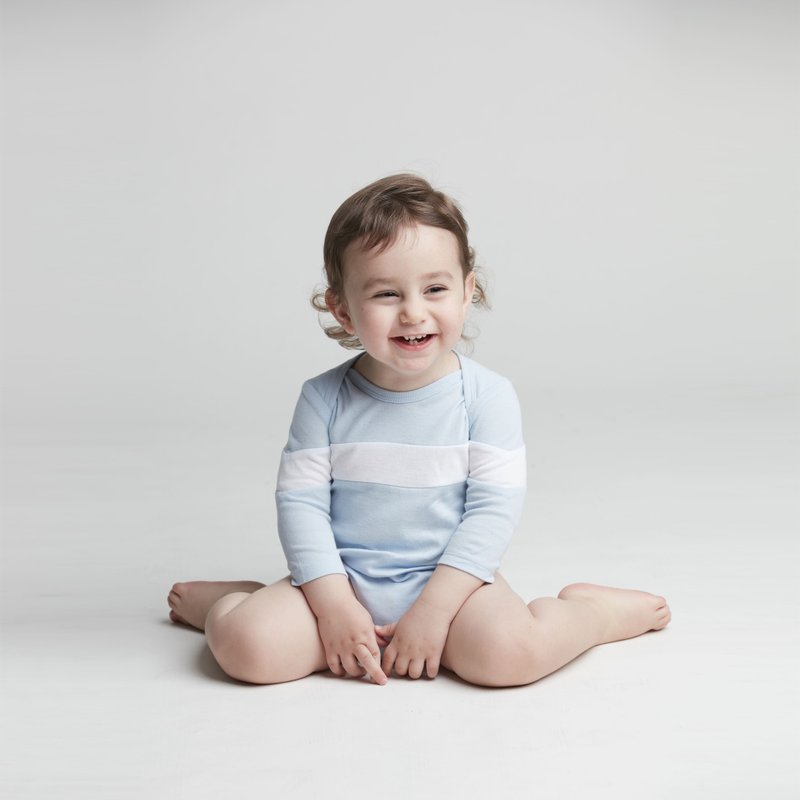 一字拼接 -粉 /水蓝 - 其他 - 棉．麻 蓝色