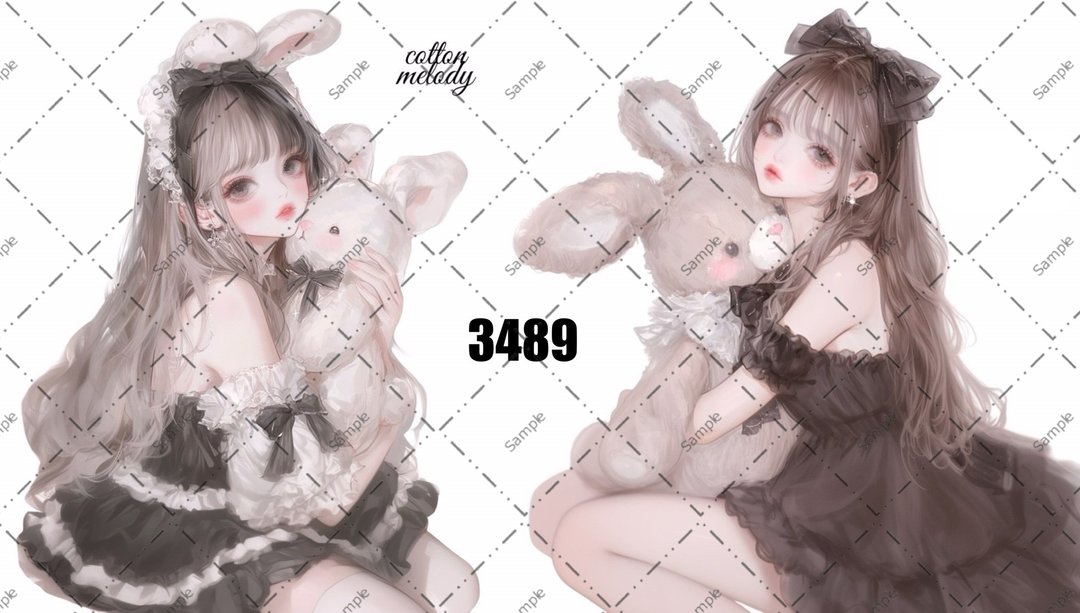 original sticker no.3489 人物贴纸 原创贴纸 原创人物贴纸 装饰贴纸 cotton melody - 贴纸 - 纸 