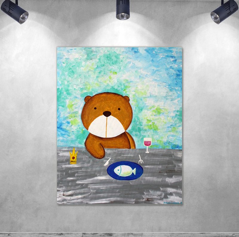 无框复制画 ∣ 棕熊  /  新居礼物 - 海报/装饰画/版画 - 其他材质 多色