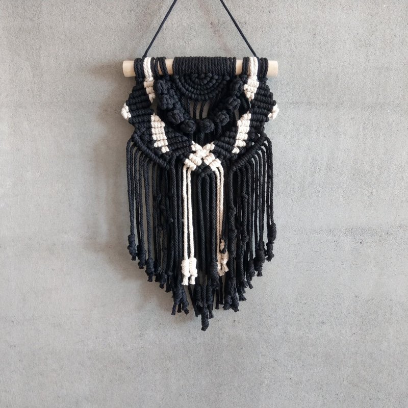 || W-bii 系列 || macrame编织 挂饰/帷幔 - 墙贴/壁贴 - 棉．麻 