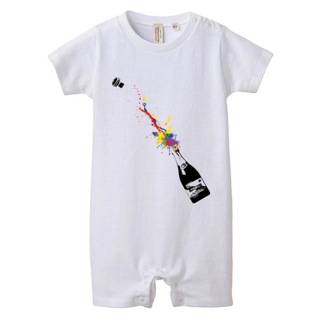 [Rompers] Champagne - 其他 - 棉 白色