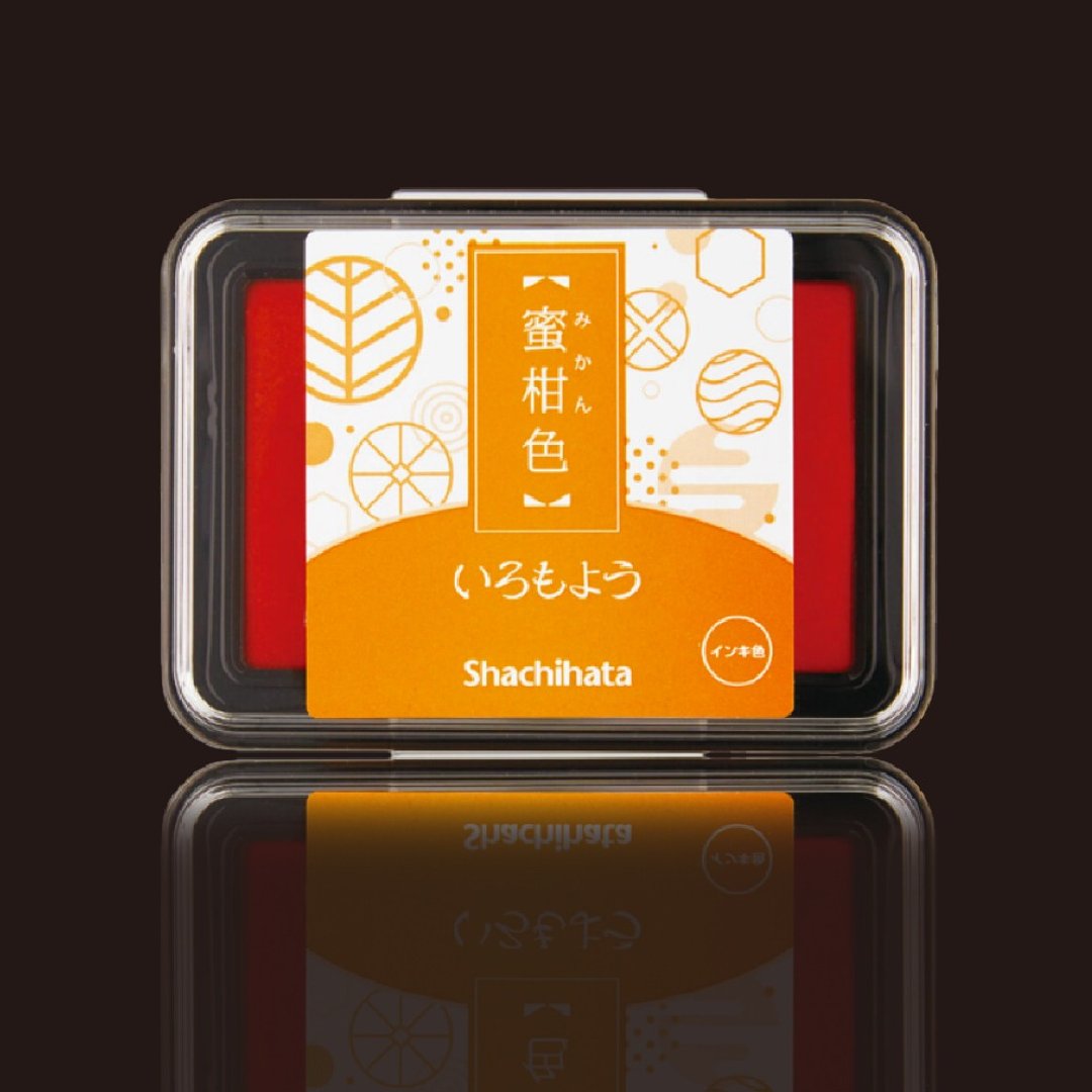日本SHACHIHATA 浮世绘 特殊色印台(蜜柑色) - 印章/印台 - 其他材质 