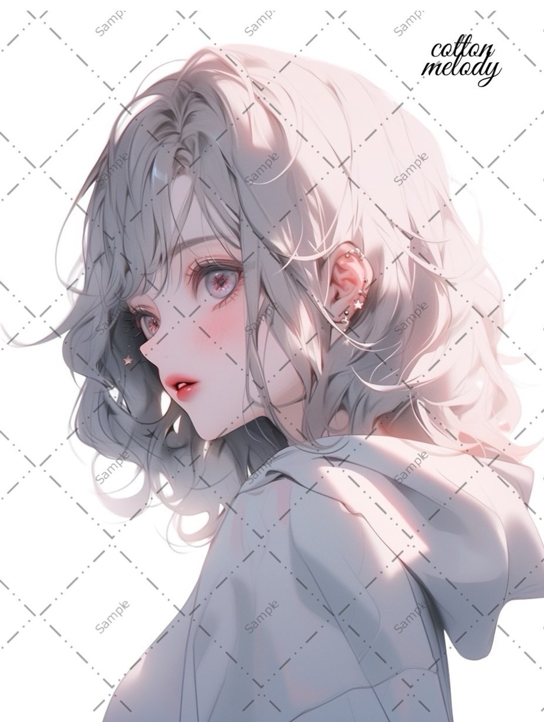 original sticker no.599 人物贴纸 原创贴纸 人物贴纸 女孩贴纸 原创人物贴纸 - 贴纸 - 纸 