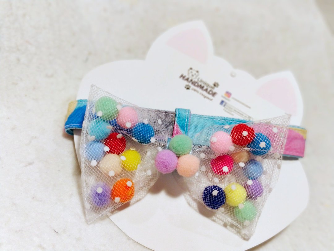 糖果系 sweet candy 煲呔 bow 造型颈饰 颈项 collar - 衣/帽 - 棉 紫色