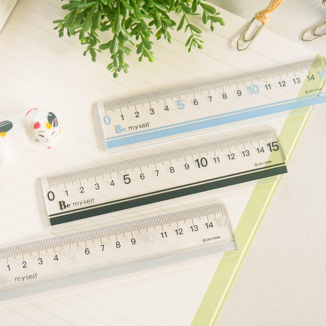 字器 - 大字尺(15cm)。JR-73。测量书写.刻度清晰.绘图直尺 - 其他 - 塑料 