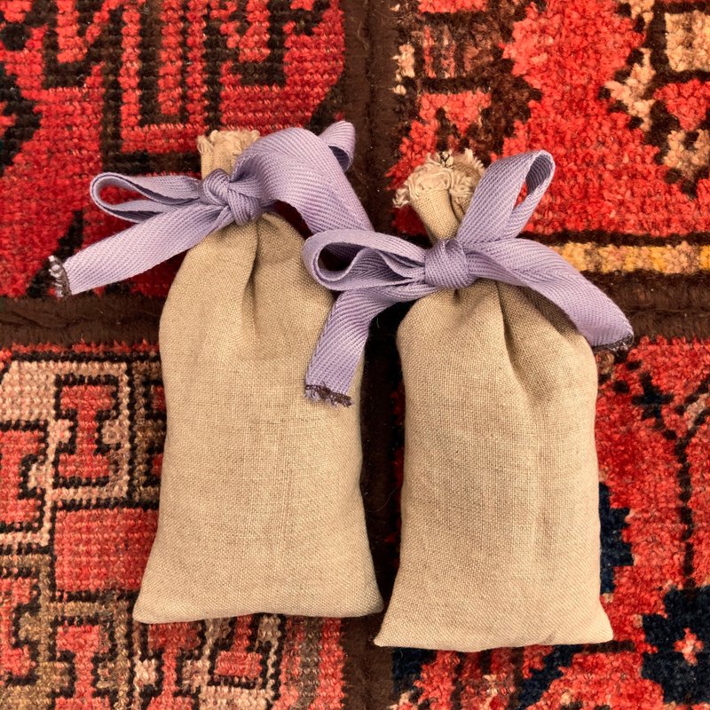 Deodorizing sustainable Hinoki shoe keepers S DelonixRegia pods dyed sachets - 其他 - 棉 卡其色