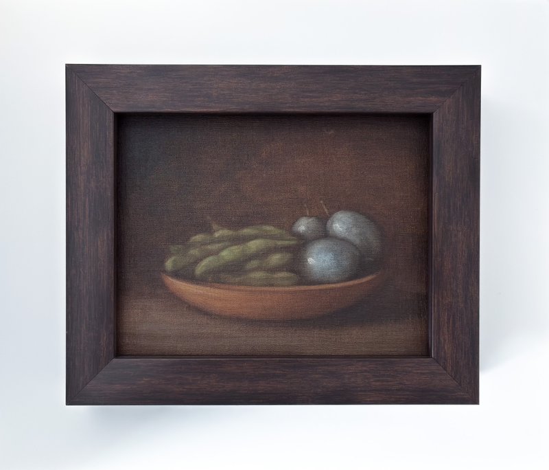 夏日余韵 — 毛豆与李子 — - 海报/装饰画/版画 - 木头 