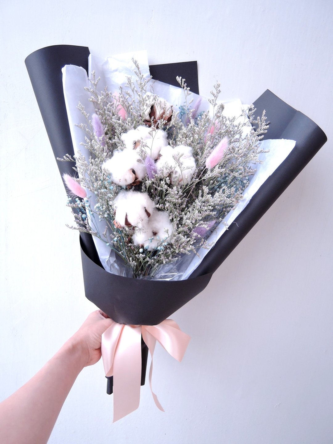 JY.flower 解语花【柔美初春】干燥花/生日花束/花束/送礼/祝福/情人节花束/定制 - 植栽/盆栽 - 植物．花 白色