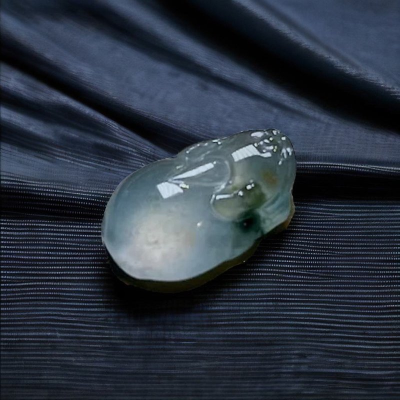 【招财神兽】冰种飘花翡翠貔貅 |戒面 |裸石 |天然缅甸玉A货|送礼 - 金工/饰品 - 玉石 多色