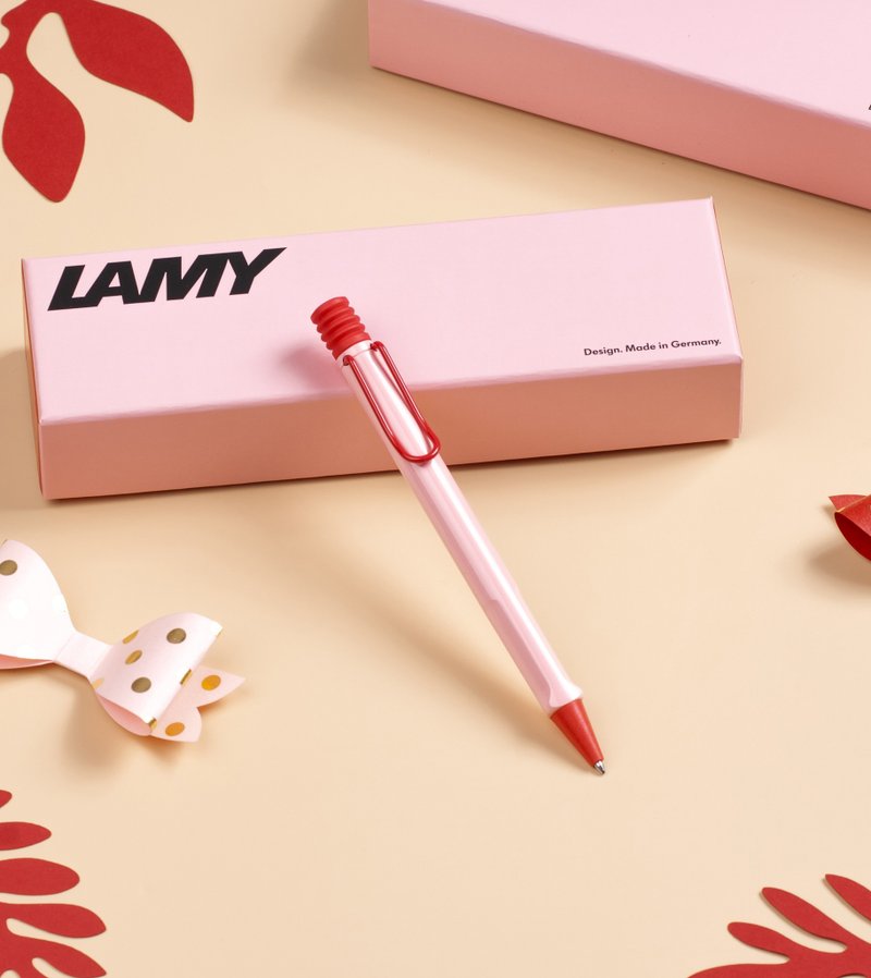 【雷雕刻字】LAMY 原子笔 / SAFARI 2024 限量 - 夏日粉红 - 圆珠笔/中性笔 - 塑料 粉红色
