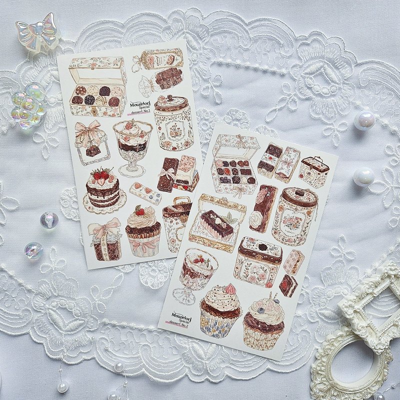 疗愈甜点纸胶带 - 贴纸 - 纸 