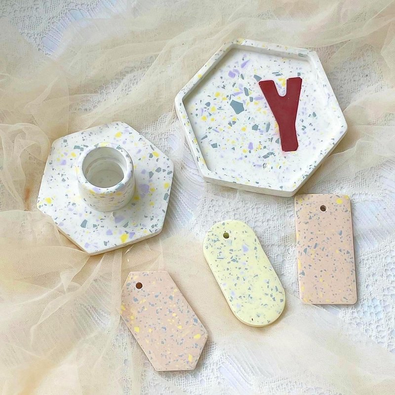 韩国石膏设计创作师单堂课-水磨石技法 - 蜡烛/香氛 - 其他材质 