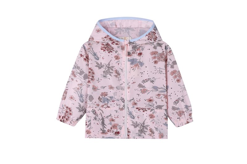 优雅小宝宝 防风滑水风衣  2-7岁 秋冬户外出行必备 - 女装西装外套/风衣 - 聚酯纤维 粉红色