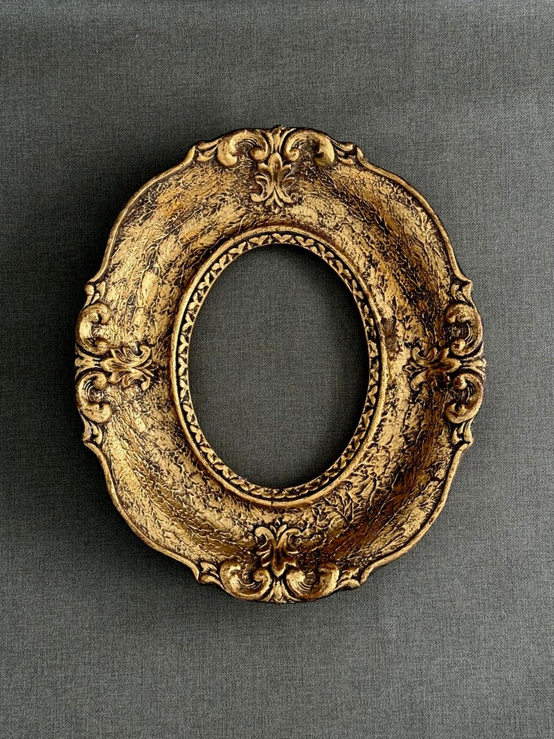 40662-华丽法国古老董厚实木质框裸框35x30cm - 墙贴/壁贴 - 木头 