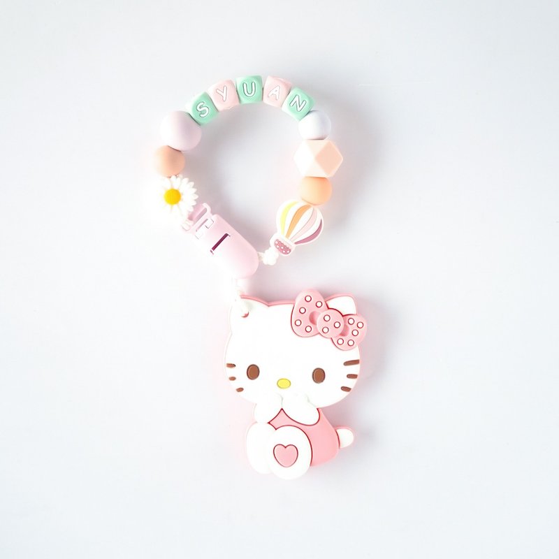 syuan 雏菊 热气球 凯蒂猫固齿器 / 定制化奶嘴链 - 玩具/玩偶 - 其他材质 多色