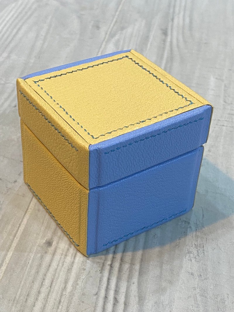 全包边法国羊皮 小方盒 鑚石盒 珠宝盒 - 其他 - 真皮 