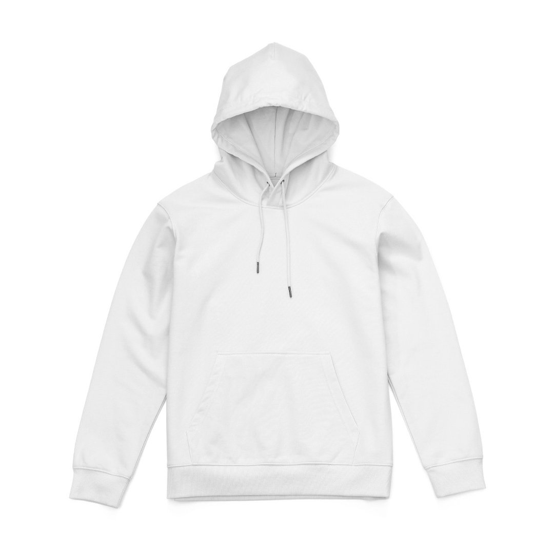 【女人节新品】360g纯色帽T白色 - 中性连帽卫衣/T 恤 - 棉．麻 白色