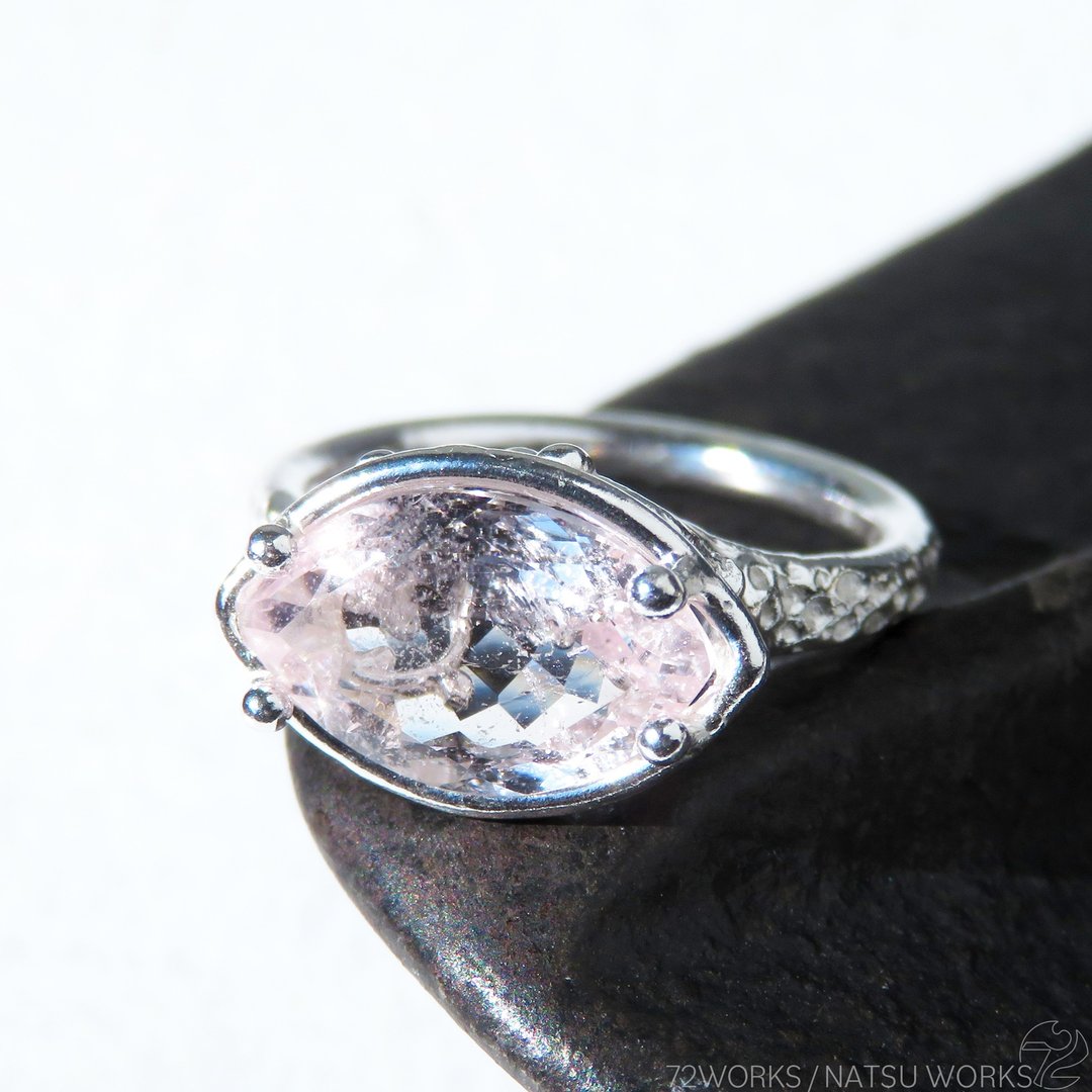 marquise cut Morganite Ring - 戒指 - 宝石 粉红色