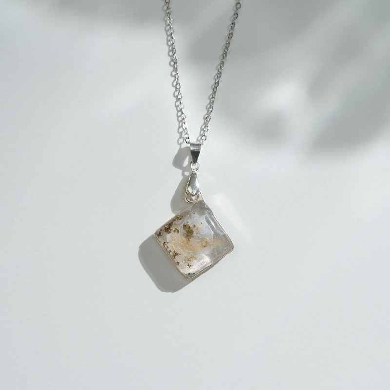 锦瑟-日本滴胶项链、925纯银、独一无二、送礼首选、母亲节 - 项链 - 树脂 透明