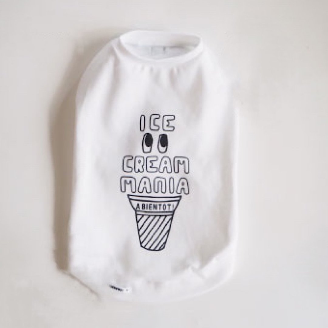Dog clothes ICE CREAM MANIA sleeveless 20SSK02 - 衣/帽 - 棉．麻 
