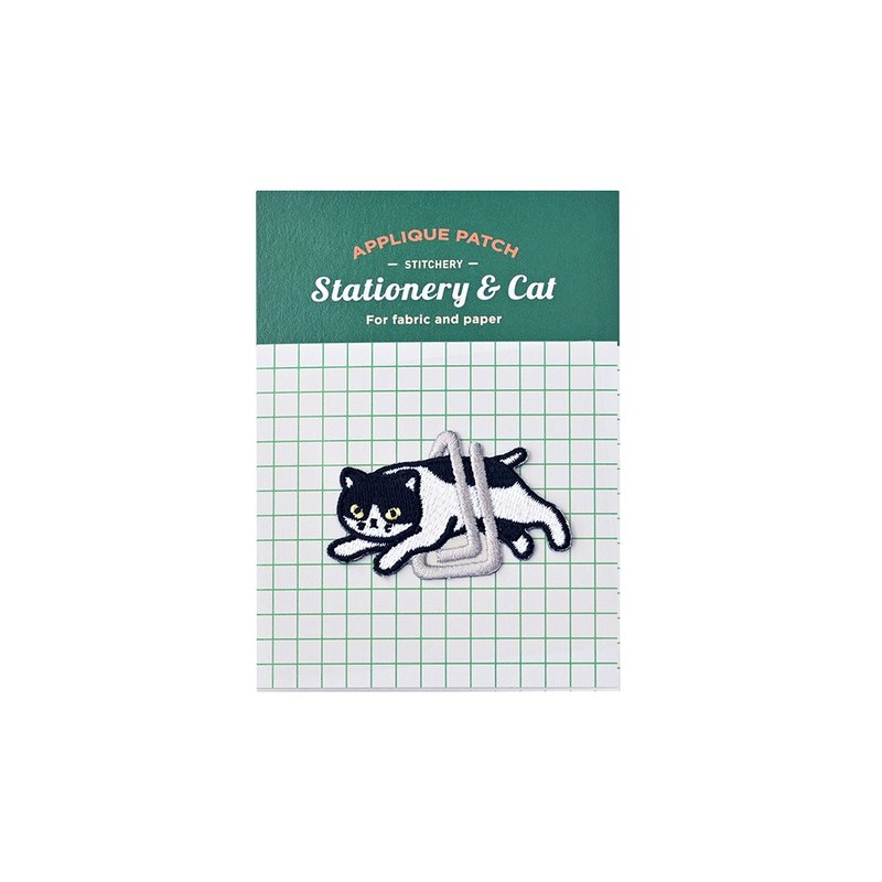猫就是这样用文具 烫贴绣片 回纹针 - 徽章/别针 - 尼龙 