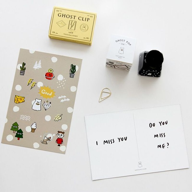 GMZ-顽皮鬼闪亮亮明信片-GOOD,GMZ02551 - 卡片/明信片 - 纸 咖啡色