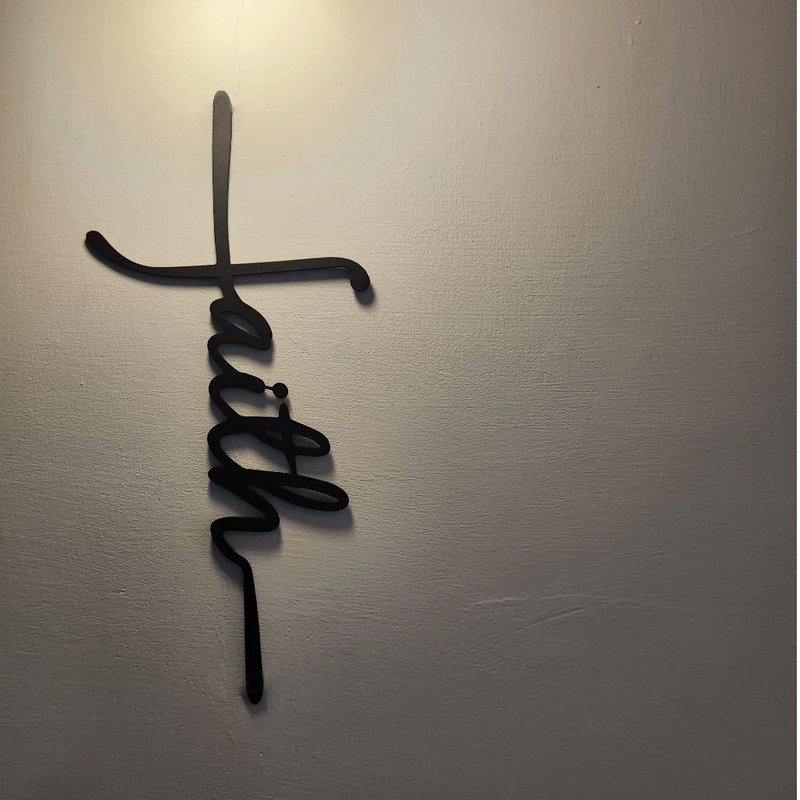 【Faith】铁艺字 - 摆饰 - 其他金属 黑色