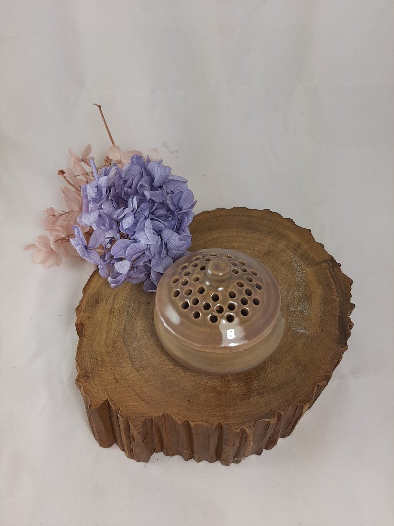 紫铜釉烧香炉 - 香薰/精油/线香 - 陶 紫色