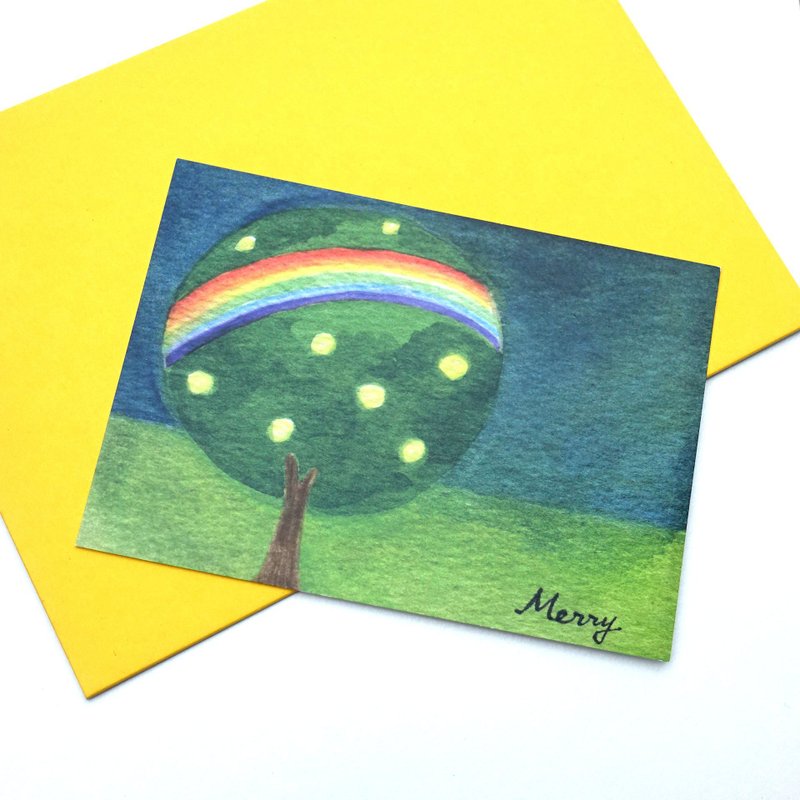 明信片 彩虹树 - 卡片/明信片 - 纸 