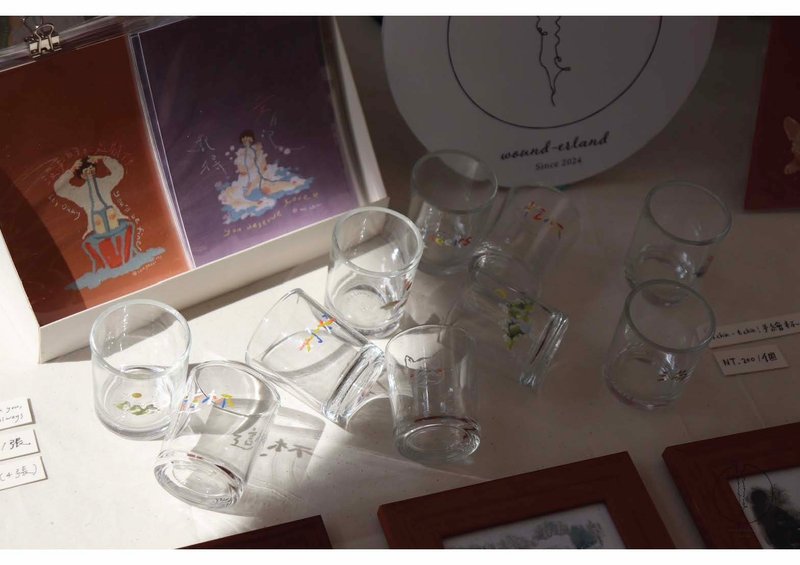 Tchin-tchin! 手绘玻璃酒杯 - 其他 - 玻璃 透明