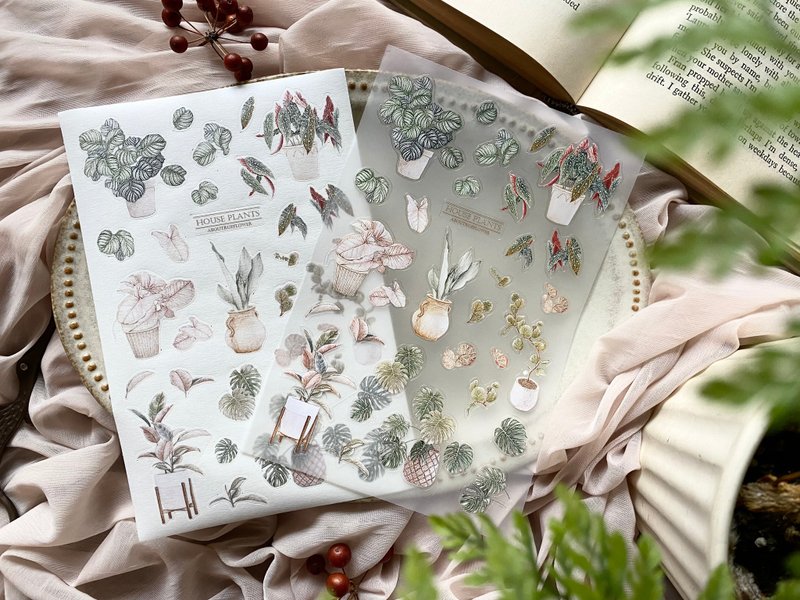 夏叶图鉴 割型贴纸包 / 观叶植物 植物贴纸 观叶植物贴纸 - 贴纸 - 纸 