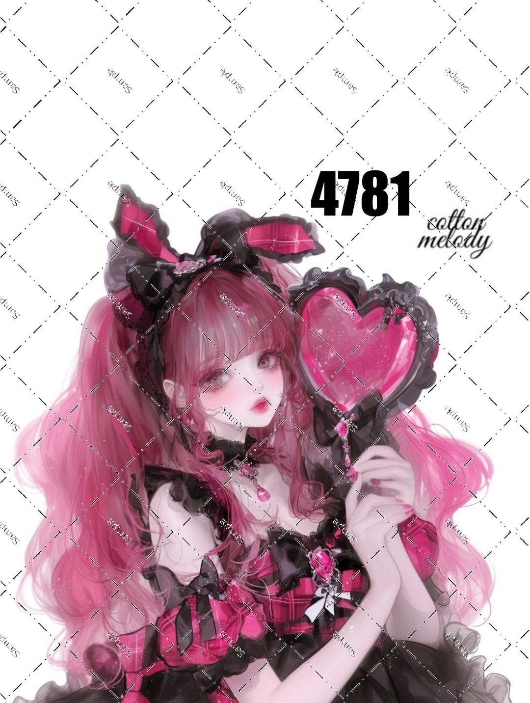 original sticker no.4781 人物贴纸 原创贴纸 原创人物贴纸 装饰贴纸 cotton melody - 贴纸 - 纸 