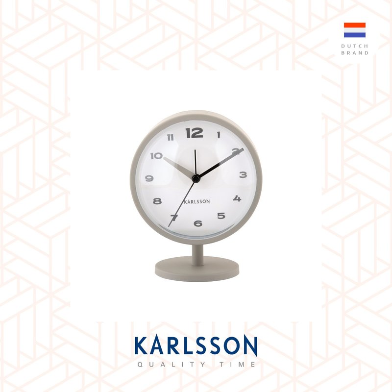 荷兰Karlsson,Alarm clock Brisk Dome dark grey孤型玻璃闹钟 - 时钟/闹钟 - 其他金属 灰色