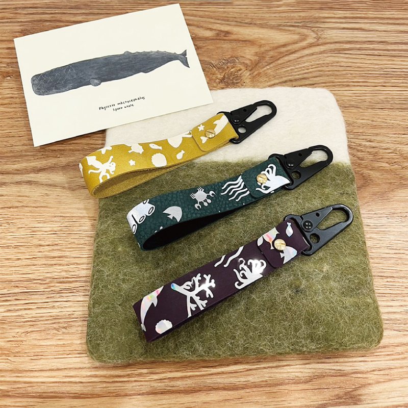 定制化礼物 - 限量款-日本HMJ展览限定 海洋皮革钥匙圈 - 钥匙链/钥匙包 - 真皮 多色