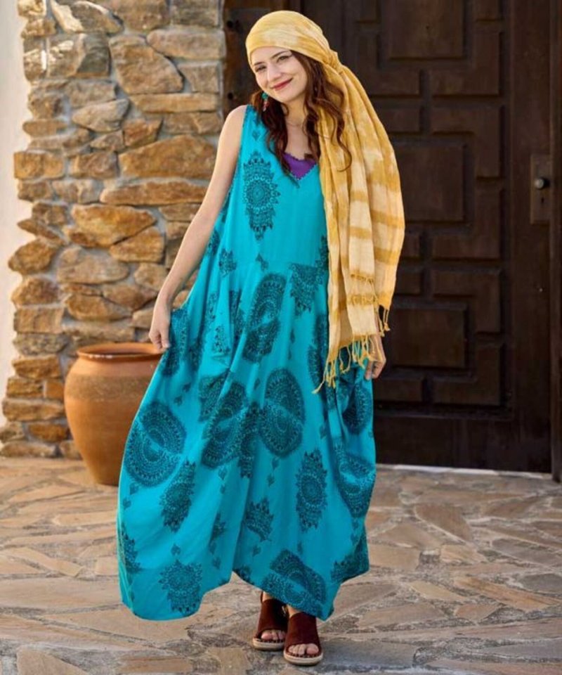 【热门预购】Amina×VORRUK V领 莲花茧型洋装(4色)IAC-4264 - 洋装/连衣裙 - 棉．麻 