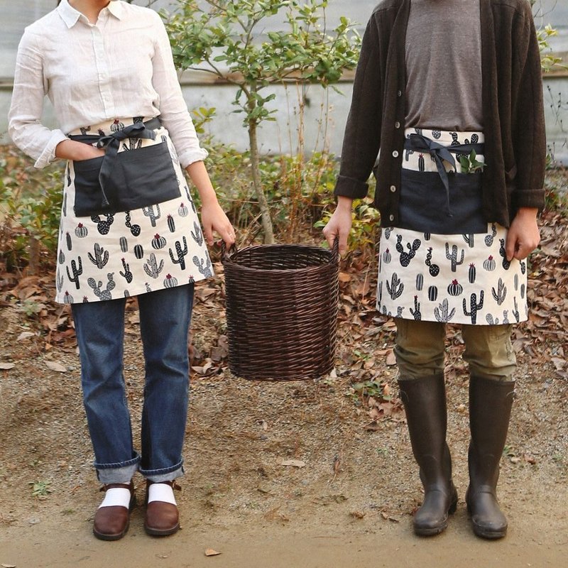 Dailylike-半身口袋工作围裙-01 仙人掌,E2D27515 - 围裙 - 其他材质 绿色