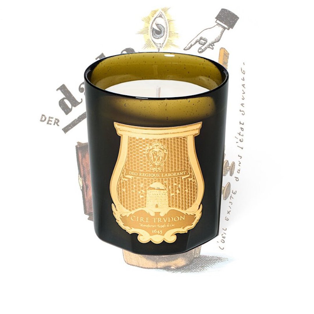 Cire Trudon 茶与香根草香氛蜡烛 - 蜡烛/烛台 - 玻璃 卡其色