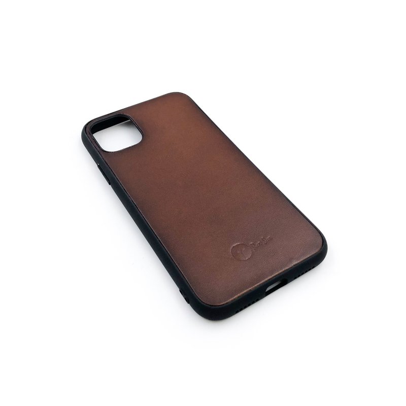 手工植鞣皮革-iPhone 11 手机壳 - 手机壳/手机套 - 真皮 橘色