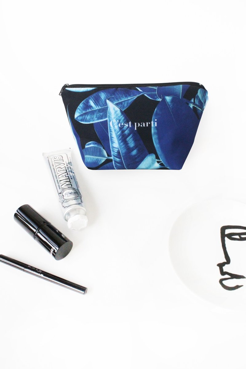 C'est parti 丛林探索收纳化妆包/收纳包/风格造型包/杂物包 - 化妆包/杂物包 - 聚酯纤维 黑色