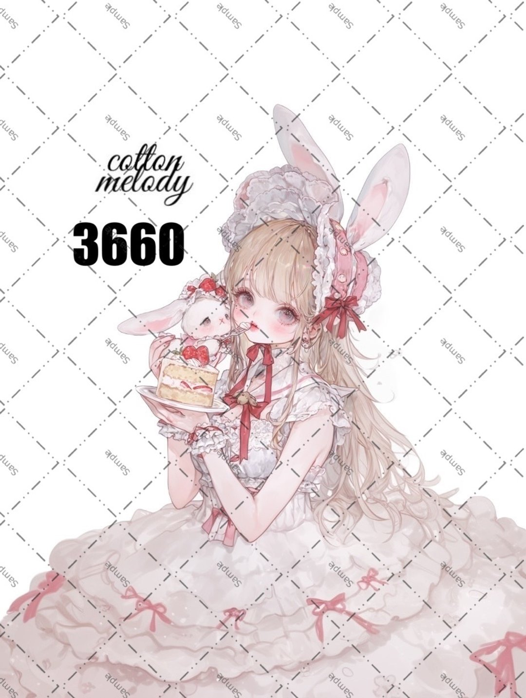 original sticker no.3660 人物贴纸 原创贴纸 原创人物贴纸 装饰贴纸 cotton melody - 贴纸 - 纸 