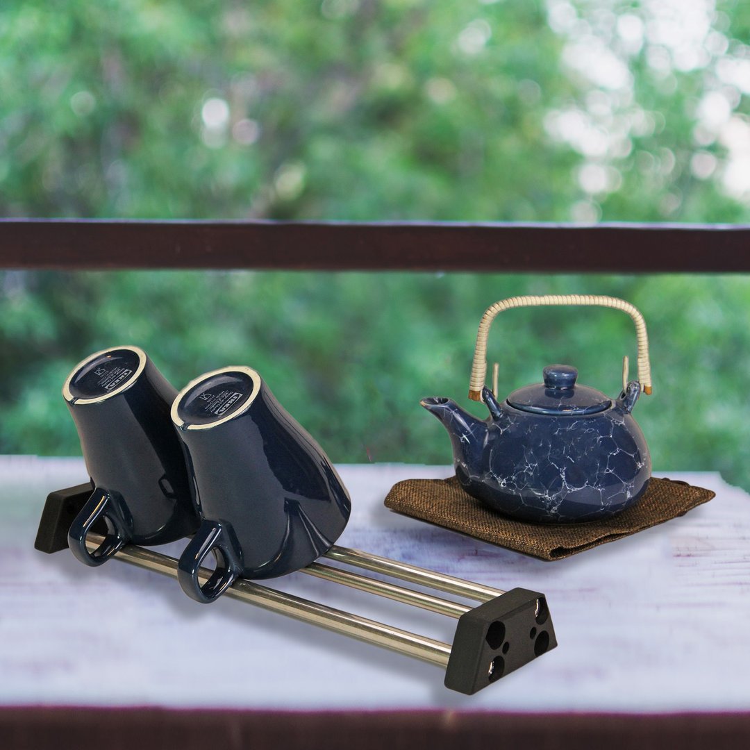 【航太边角料再造】随行茶具杯架 - 茶具/茶杯 - 不锈钢 灰色