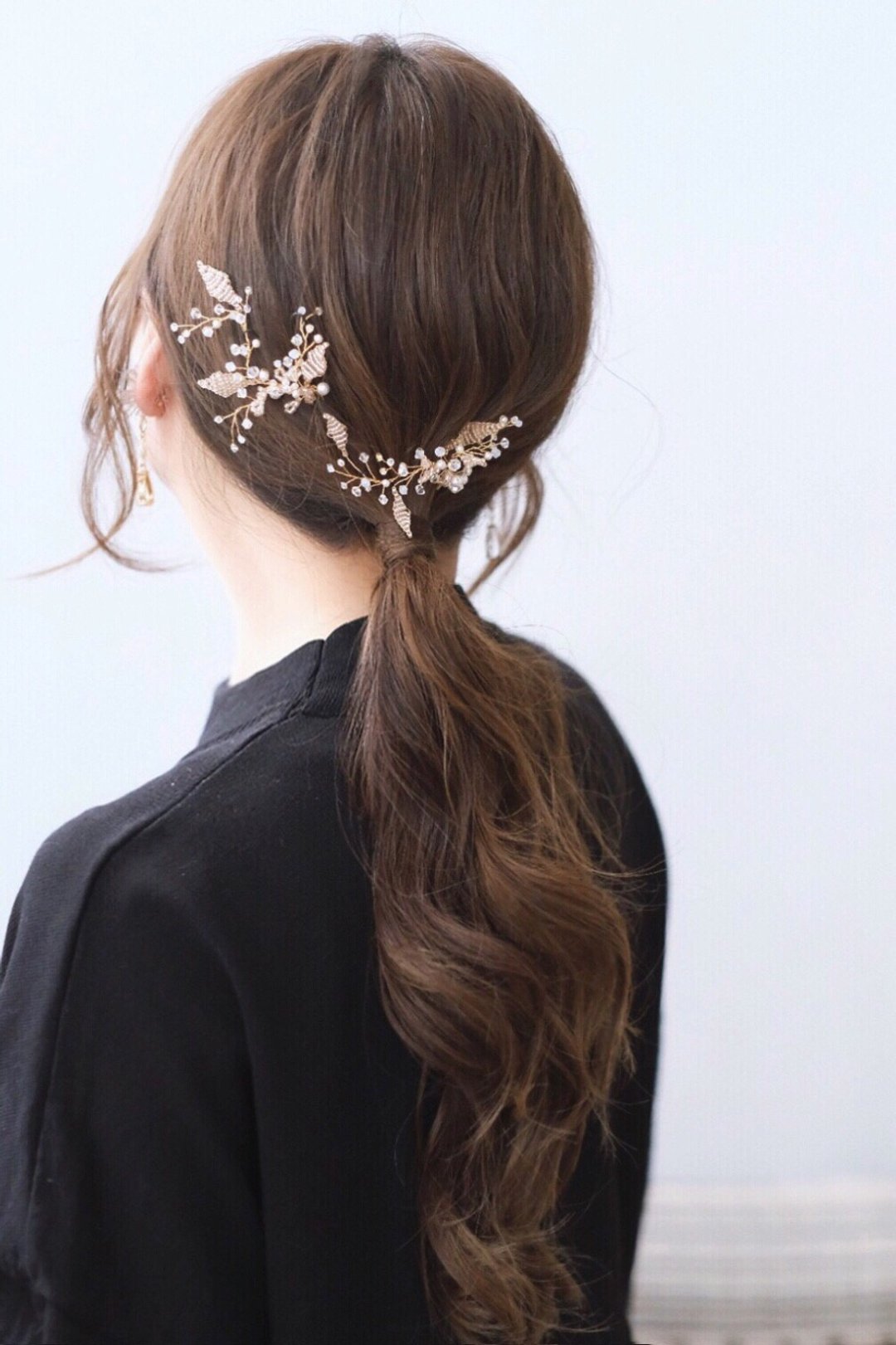 Wedding headpiece (set of 2),bridal headpiece,新娘头饰 - 发饰 - 水晶 金色